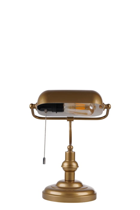Opviq Lámpara de Mesa de Metal con Acabado Dorado